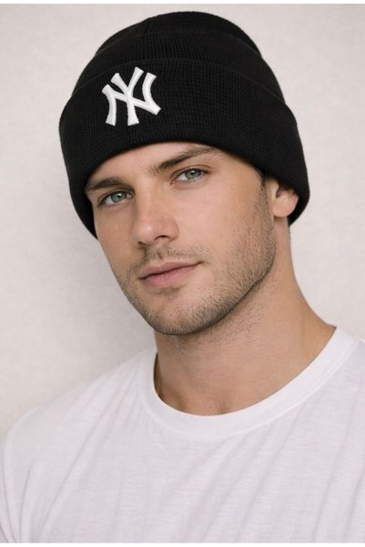 Silver Unisex Ny Knitwear Autumn Winter Quality Basic Beanie 1 Piece
