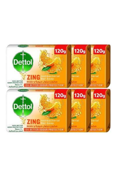 Dettol Orange Refresh Soap - 6 Pieces x 120g