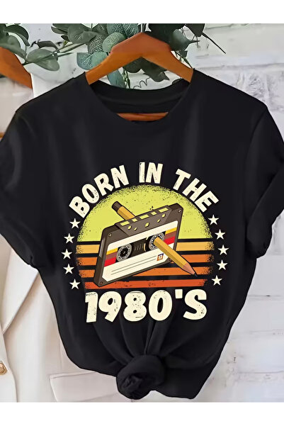 l'eivor Eighties Special Design Printed Women's Cotton T-Shirt