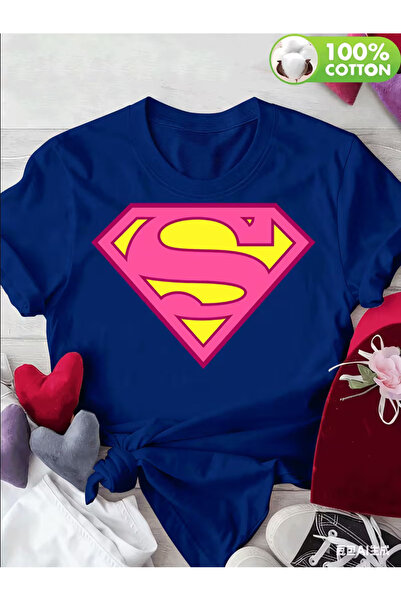 l'eivor Supergirl Printed Women's Cotton T-Shirt