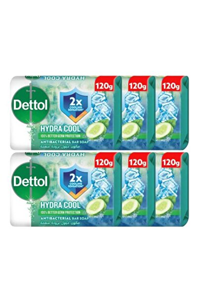 Dettol Refreshing Cool Cucumber Scent Soap – 6 Pieces × 120 Grams
