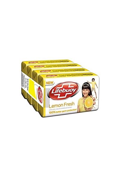 LİFEBUOY Lemon Body Soap Bars | 4 Pieces