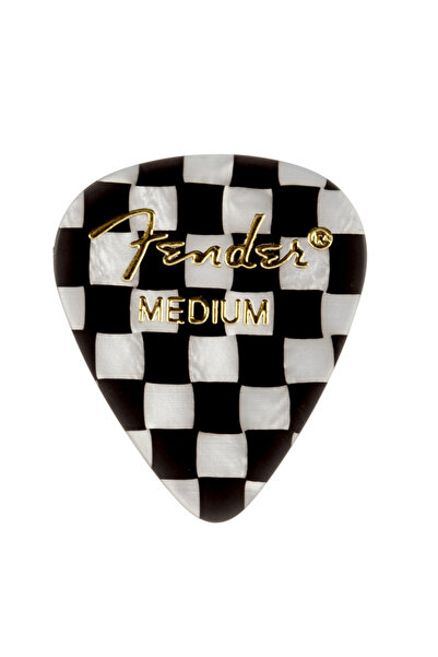 FENDER 1980351302 351 Shape Checker Medium Gitar Penası (12'li) | İkonik Şekl...
