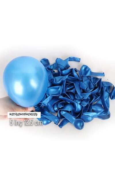 hediyehobihersey Mini Metalik Altın Balon 5 İnç 6Adet