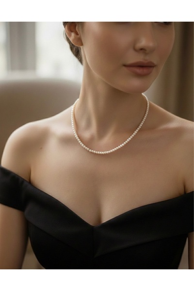 VESPERASTOREE Küçük inci kolye -Kadın kolye -Gösterişli şık kolye