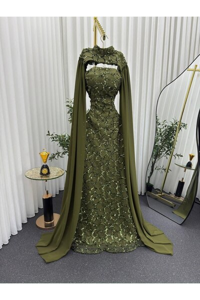 leen fashion Two-piece olive dress