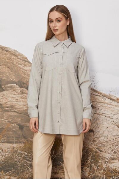 Alvina Shirt Collar Tunic 46267