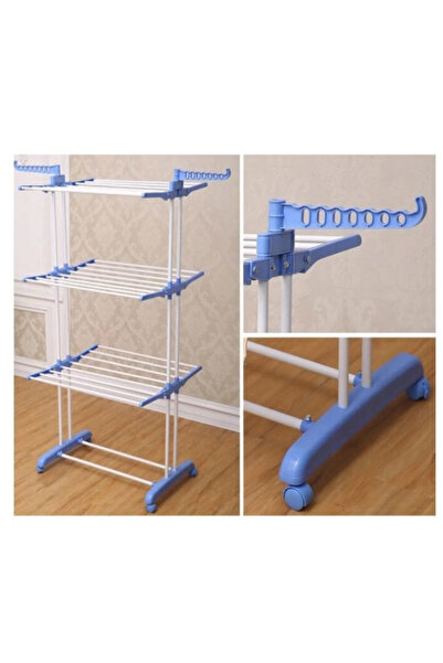 Teno Uscator Vertical pentru Rufe Haine Mobil Pliabil pentru Spatii Mici, Sup...