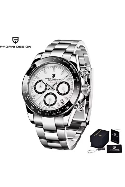 Choice steel white 40mm New V2 PAGANI DESIGN Men's Quartz Watches Sapphire Re...