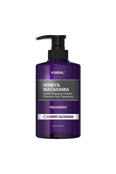 Kundal قناع العناية بالشعر بالعسل وزهر الكرز المكاديميا لتغذية عميقة ولمعان ف...