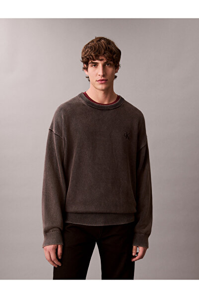 Calvin Klein Relaxed Monogram Cotton Jumper