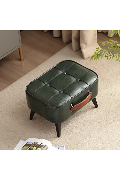 Snooe Shoe bench, leather stool, footstool, entrance hall stool