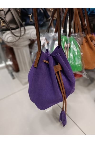 Sellona Bags Hakiki Deri Süet Kadın Çapraz Çanta Satıcının Ortalama Ürün Puan...