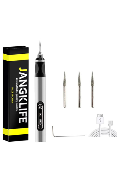 Choice5 مجموعة أدوات دوارة لاسلكية بمنفذ USB من JANGKLIFE مكونة من 4 قطع، قلم...