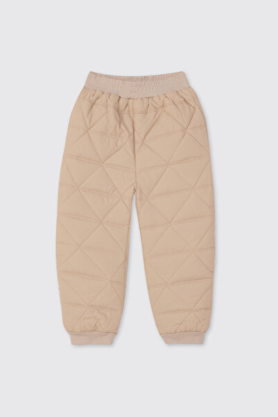 Panço Erkek Bebek Kapitone Bej Eşofman Altı