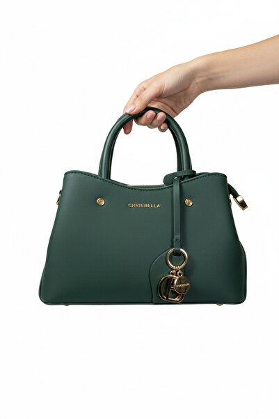 Chrisbella Mini Green Luxury Handbag with Adjustable Sling