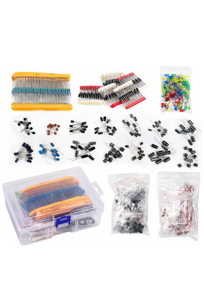 Motorobit 1400 Parça 7 Çeşit Temel Elektronik Komponent Seti