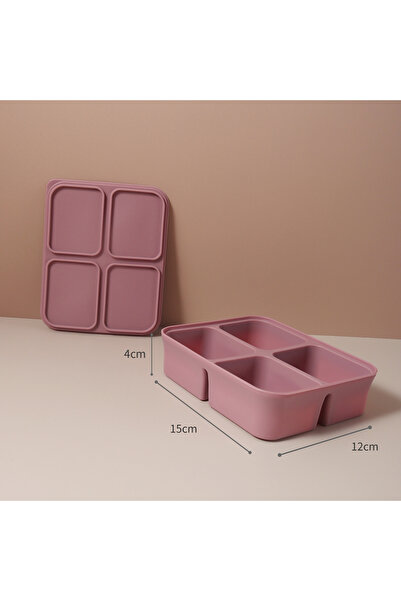 Choice8 4 grid zihong baby Ice Cube Tray Silicone with Lids Flexible Ice Mold...