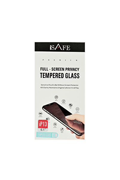 I SAFE واقي شاشة زجاجي عالي الدقة من ISAFE لهاتف آيفون 13/13 برو، غير لامع، ل...