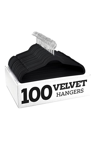 BLOOMING TIME Non-Slip Velvet Hangers with 360° Swivel Hook for Coats, Jacket...