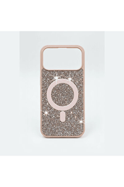 I SAFE iSAFE BLING MAGSAFE HARD COVER IPHONE 17 PRO MAX ROSE GOLD