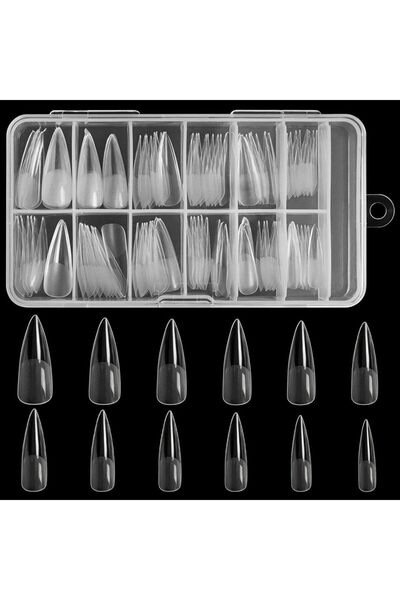 Choice 120 قطعة من أطراف أظافر ستيليتو، 120 قطعة من الأظافر الاصطناعية الشفاف...