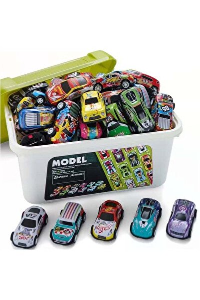 MODEL 30-Pieces Pull Back Mini Race Car Toy Set for Kids – Assorted Colorful ...