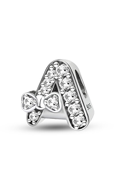 Choice TCE0760P4-A 925 Sterling Silver Butterfly Knot Letter Series Zircon Ch...
