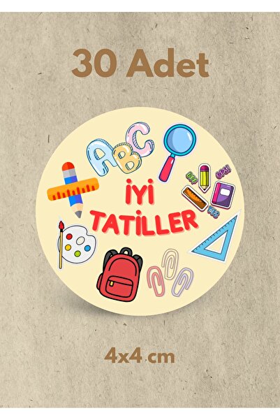 One Little Happiness 30 de bucăți autocolant adeziv cu scrisul „Sărbători bun...