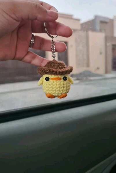 ayta kids clothing toys Amigurumi el yapımı sevimli kovboy şapkalı civciv ana...