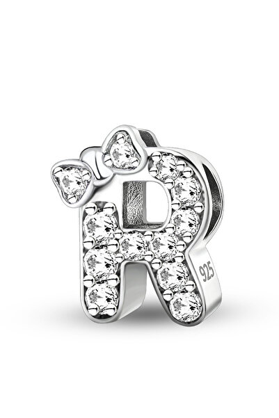 Choice TCE0760P4-R 925 Sterling Silver Butterfly Knot Letter Series Zircon Ch...