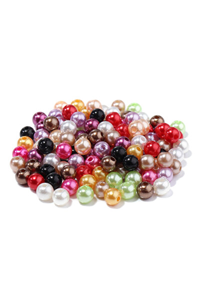 Choice9 5mm 500Pcs Random Mix Color 50-1000Pcs With Hole ABS Imitation Pearl ...