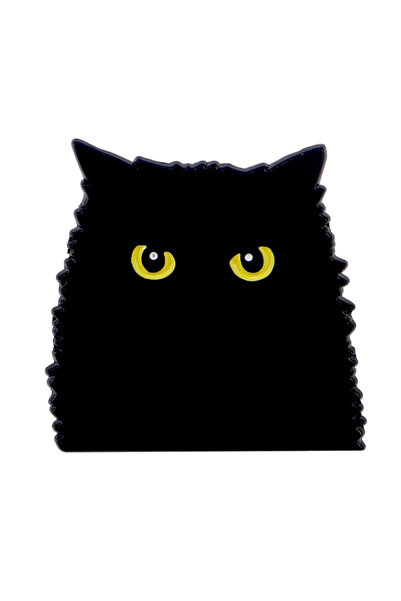 Choice 3 دبابيس زينة ملونة على شكل قطط للنساء، دبوس قطة سوداء مطلي بالمينا، ش...