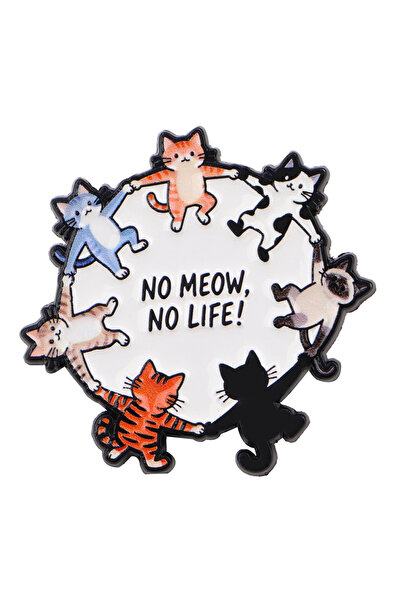 Choice دبوسان على شكل قطتين كرتونيتين للنساء، دبوس مينا لطيف على شكل مخالب قط...