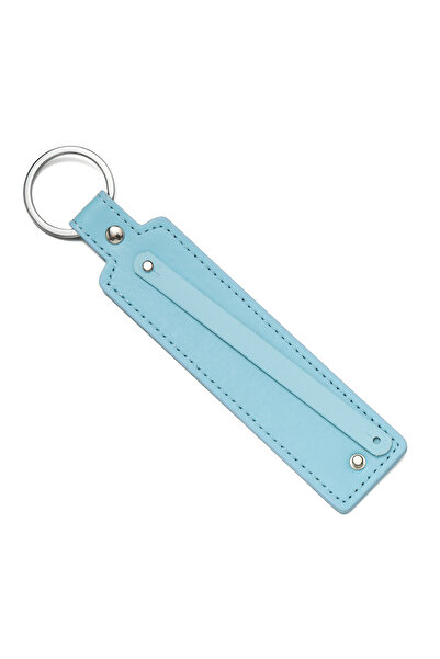 Choice Blue 1pcs Artificial PU Leather Keychain Business Gift Leather Key Cha...