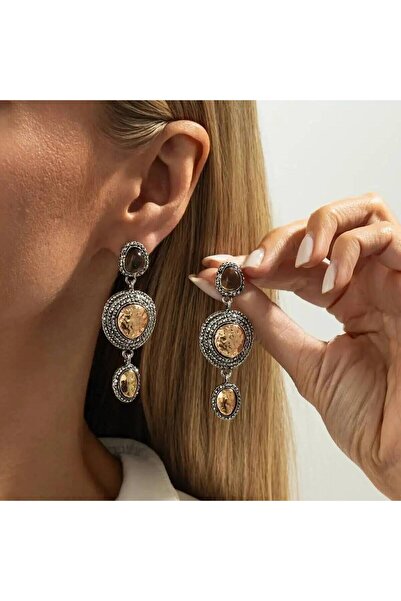 Choice B03819 KunJoe Vintage Geometric Elliptical Drop Earrings for Women Eth...
