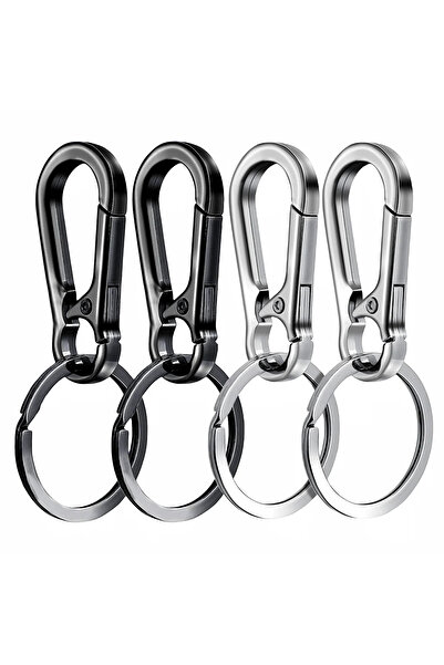Choice قطعتان، قطعتان، 4 قطع، مشابك كارابين، سلسلة مفاتيح معدنية على شكل كارا...