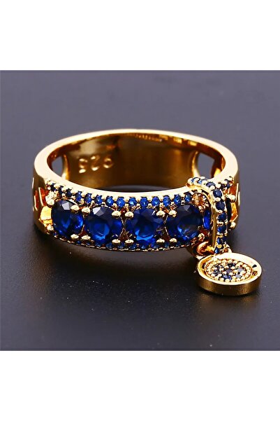 Choice R456-Blue-7 لون ذهبي وردي، وصل حديثًا، خواتم زفاف نسائية مطلية بالذهب ...