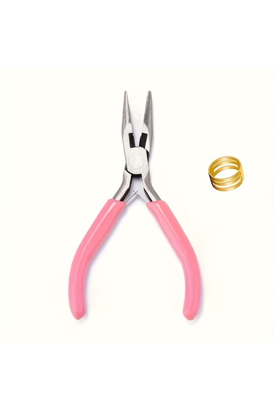 Choice3 طقم كماشة وردية اللون مكون من قطعتين/قطعة واحدة، مع حلقة ذهبية واحدة،...