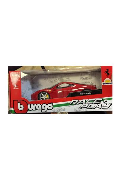 BBURAGO Ferrari 458 Italia Kırmızı 1/24 Model Araba