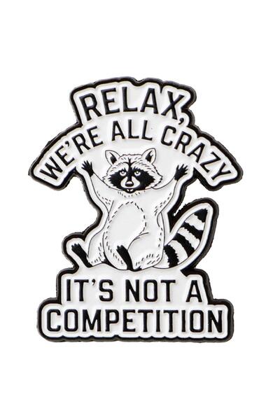 Choice 17 دبوسًا مطليًا بالمينا عليه اقتباسات فكاهية، بروش على شكل حيوان الرا...