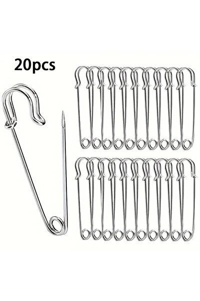 Choice L 20pcs 20pcs Metal Large Safety Pins Brooch Base Hook for For DIY Loc...