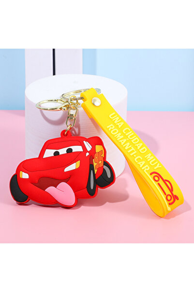 Miniso KC4249 Disney Cars: Lightning McQueen Cute Cartoon Keychain, Durable C...