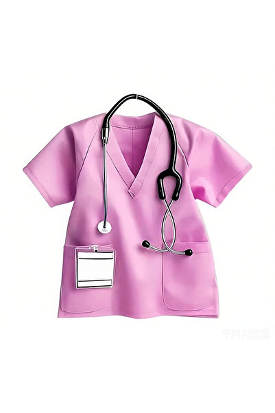 DUTRIEUX 1pc Pink 1pc Wooden Personalized Nurse Name Keychain Custom Medical ...