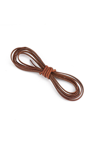 Choice flat 3X1.5mm 2m Vintage Cowhide Leather Cord Strip Round/Flat Rope Str...