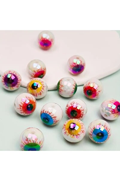 Choice 10 قطع من خرز فاصل أكريليك بألوان متنوعة عشوائية، مقاس 16 مم، على شكل ...