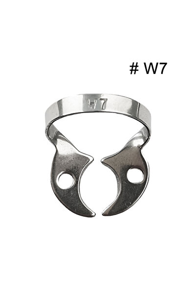 Choice5 W7 Dental Dam Clamps Endodontic Restorative Barrier Clips Stainless S...