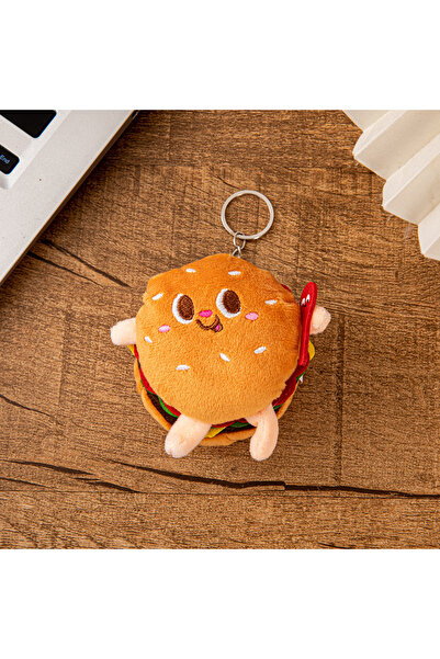 Choice hamburger Cute And Creative French Fries Hamburger Figurine Hanging Ba...