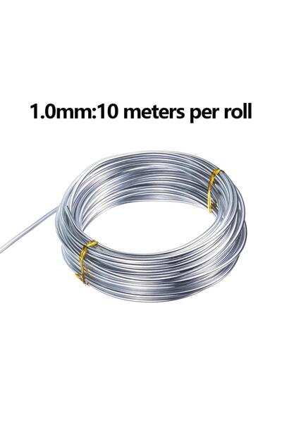 Choice 1.0mm Bendable Craft Wire Anti Fade Soft Silver Color Bendable Wire Cr...