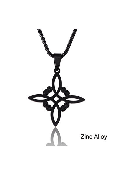 Choice قلادة سوداء من الفولاذ المقاوم للصدأ، قلادة عقدة سلتيك، أقراط، سوار، ق...